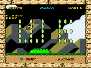 Super Mario World Advanced - Easy mode Title Screen